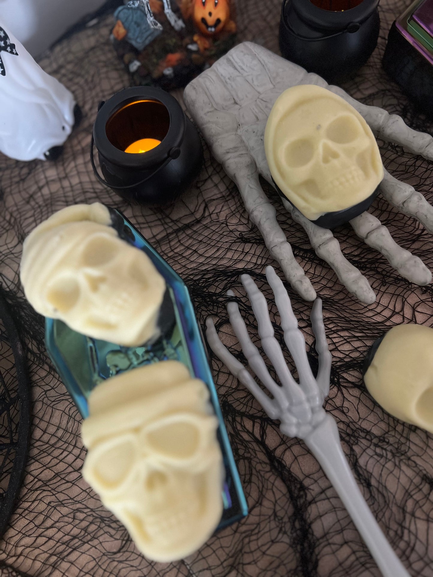 Spooky Skull Soap w/ Soap Bag