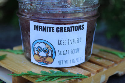 Rose Infused Sugar Scrub